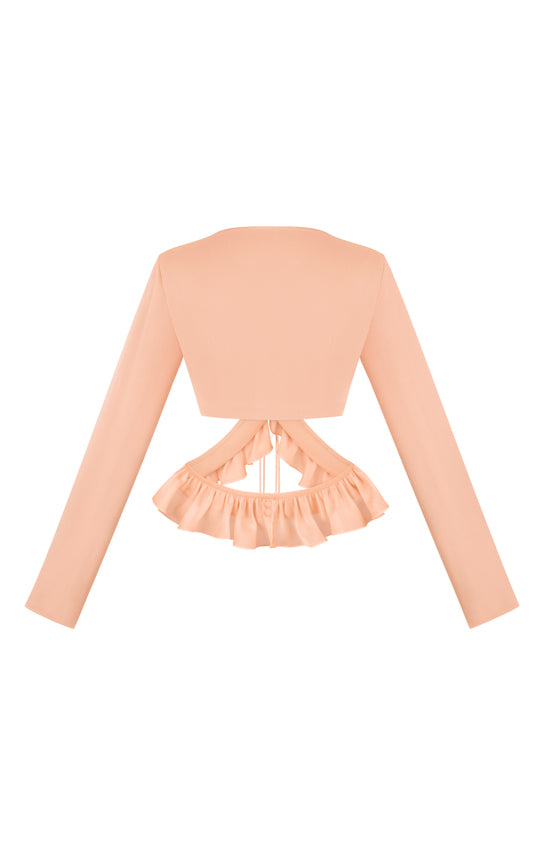 Ruffle Long Sleeve Top