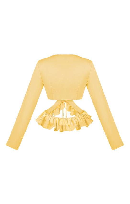 Ruffle Long Sleeve Top