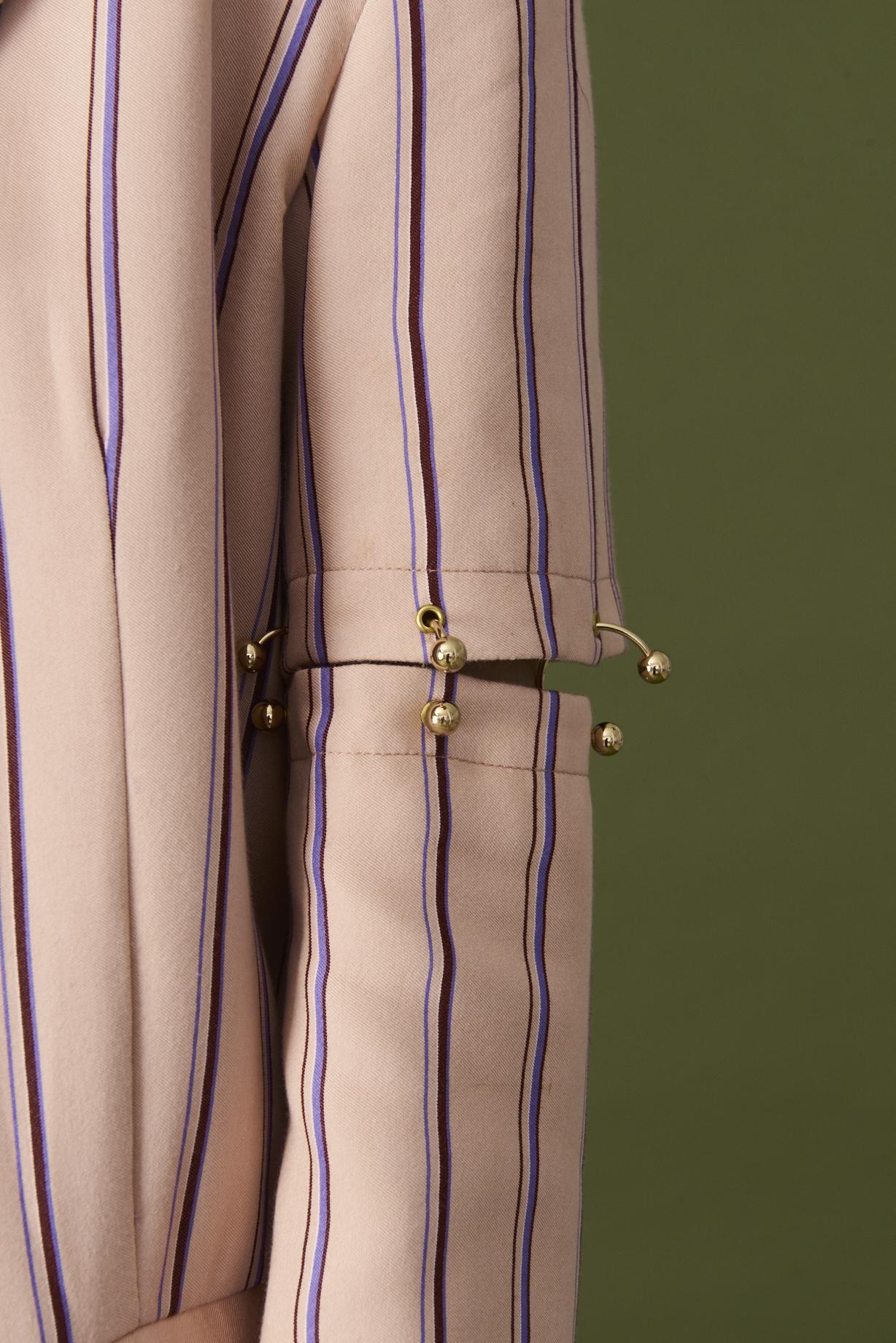 Pinstripe Deconstructed Suit